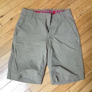 Under Armour Golf shorts, athletic loose fit size 28 solid and 30 checked.